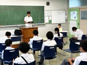 【名古屋経済大学市邨中学校】<br>令和7年度の弁論大会予選を開催