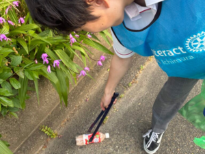 【名古屋経済大学市邨中学校】<br>インターアクトクラブ活動で<br>校外清掃へ